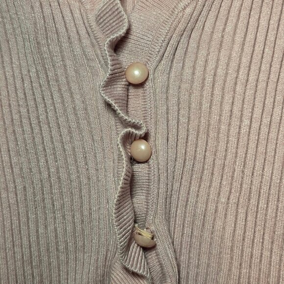 Lovers and Friends Revolve Carissa Ruffle Sweater Blush S - Picture 5 of 11